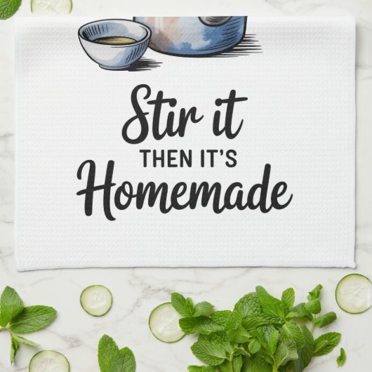 Grappige Quote Keukenhanddoek (Gevouwen)