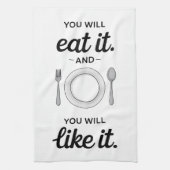 Grappige Quote Keukenhanddoek (Verticaal)
