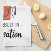 Grappige Quote Keukenhanddoek (Quarter Fold)