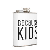 Grappige Quote Kinderen Moeder Vader Opvoeden Brut Heupfles (Rechts)
