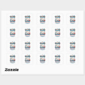 Grappige quote met Dinner Cabinet Vierkante Sticker (Vel)