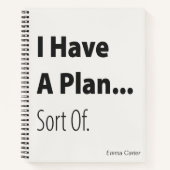 Grappige Quote met Initialen Notitieboek (Voorkant)