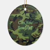 Grappige Quote Militaire Groene Camouflage Keramisch Ornament (Links)