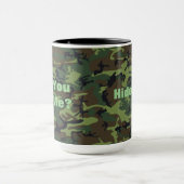 Grappige Quote Militaire Groene Camouflage Mok (Midden)