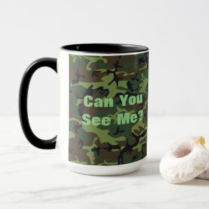 Grappige Quote Militaire Groene Camouflage Mok