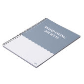 Grappige quote Mood Swing Journal Blue Modern Notitieboek (Linkerzijde)