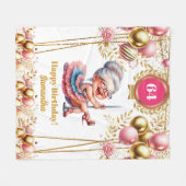 Grappige Quote Oma Deken Gepersonaliseerde Gift (Voorkant (Horizontaal))