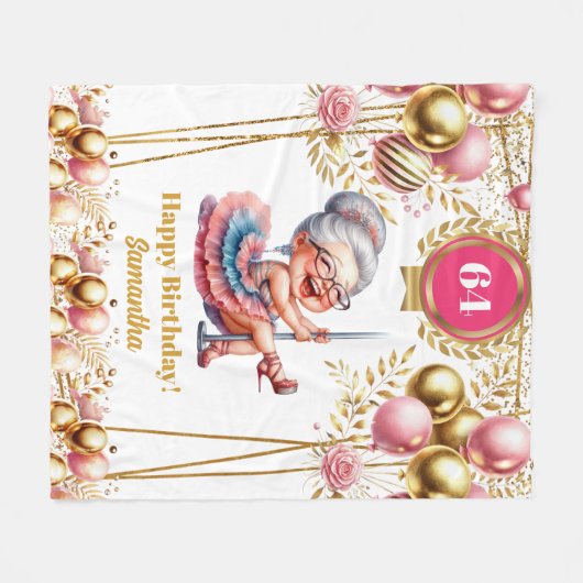 Grappige Quote Oma Deken Gepersonaliseerde Gift (Voorkant (Horizontaal))