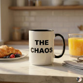 Grappige Quote Omarm De Chaos Tweekleurig Mok