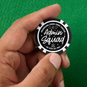 Grappige quote over administratieve professionals poker chips
