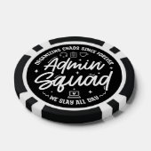 Grappige quote over administratieve professionals  poker chips (Enkel)