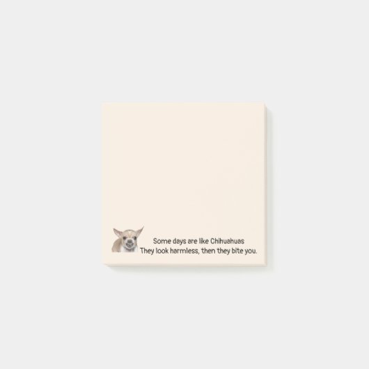 Grappige quote over het leven met Chihuahua-hond Post-it® Notes (Voorkant)
