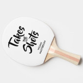 Grappige quote over wie de baas is tafeltennisbatje (Zijkant)