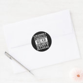 Grappige quote ronde sticker (Envelop)