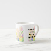 Grappige Quote “Ruikt Als Niet Mijn Probleem” Cade Espresso Kop (Voorkant rechts)