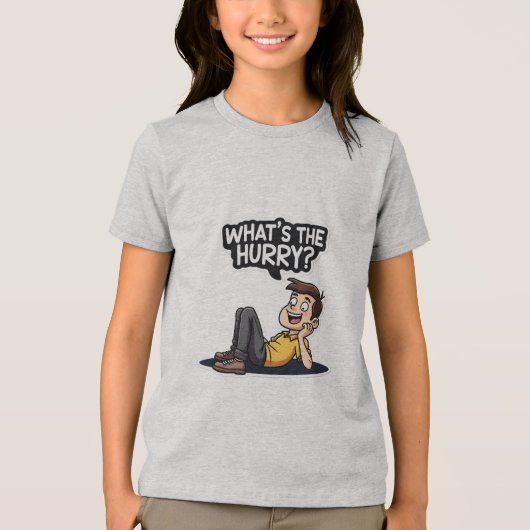 Grappige Quote shirten voor kinderen – Jongen & me Tri-Blend Shirt (Voorkant)