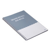 Grappige Quote Stemming Schommelingen Dagboek Blau Notitieboek (Rechterzijde)
