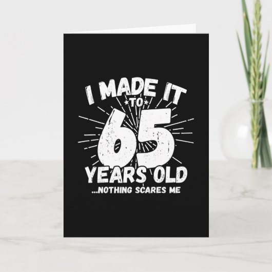 Grappige quote voor 65e verjaardag sarcastisch kaart (Voorkant)
