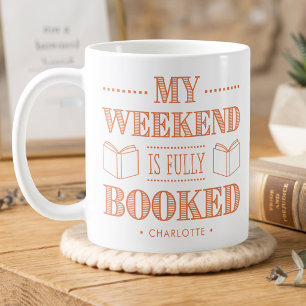 Grappige quote voor boekenliefhebbers gepersonalis koffiemok