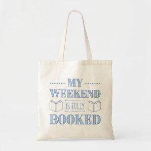 Grappige quote voor boekenliefhebbers tote bag