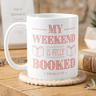 Grappige quote voor boekliefhebbers gepersonalisee koffiemok