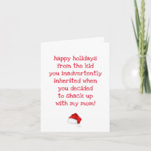 Grappige quote voor kerstkaart voor bonus-papa