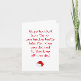 Grappige quote voor kerstkaart voor bonusmoeder kaart