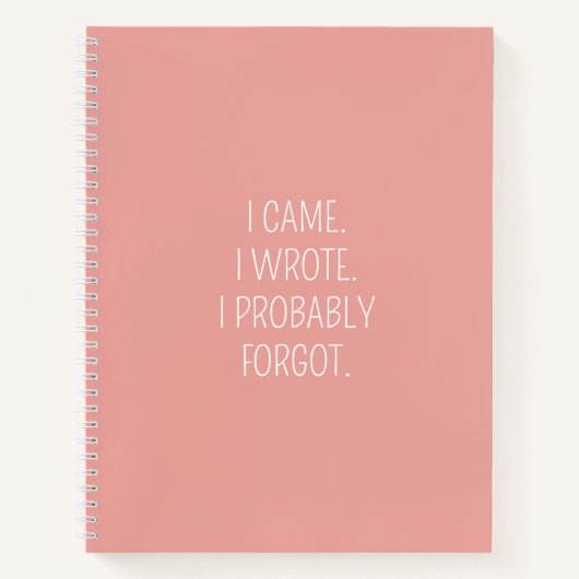 Grappige quote voor vergeetachtige mensen om te do notitieboek (Voorkant)