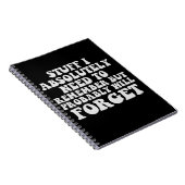 Grappige Quote voor Vergetelijke Mensen Takenlijst Notitieboek (Rechterzijde)