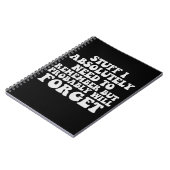 Grappige Quote voor Vergetelijke Mensen Takenlijst Notitieboek (Linkerzijde)