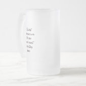Grappige Quote Vorst Glas Mok (Voorkant links)
