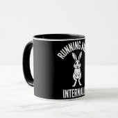 Grappige Quote Weglopend Intern Humor Sarcasme Mok (Voorkant links)