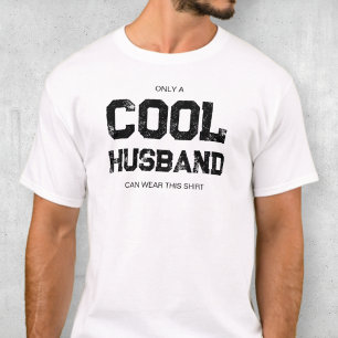 Grappige quote zwart en wit tekst Cool echtgenoot T-shirt