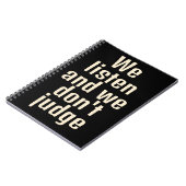 Grappige quote zwarte notitieboek (Linkerzijde)