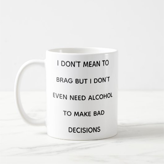 Grappige Quotes Herkenbaar Zelfspot Mok (Links)