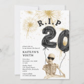 Grappige R.I.P tot mijn 20ste verjaardag Kaart (Voorkant)