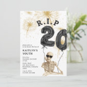 Grappige R.I.P tot mijn 20ste verjaardag Kaart (Staand voorkant)