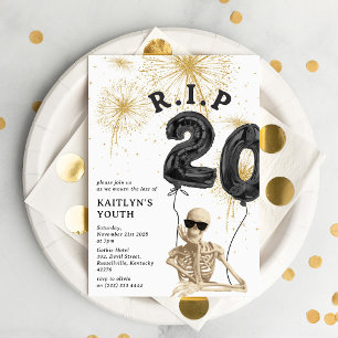 Grappige R.I.P tot mijn 20ste verjaardag Kaart