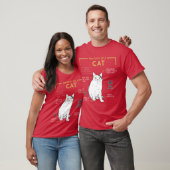 Grappige Raar Kat Meme Glimlachende Anatomie Van E T-shirt (Unisex)