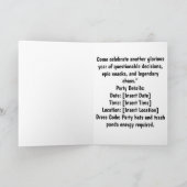 Grappige Raccoon verjaardagsfeestje uitnodigen (Binnen)