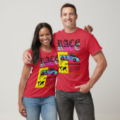 Grappige raceauto grappig t-shirt (Unisex)