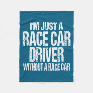 Grappige racequote - Ik ben gewoon een coureur Fleece Deken