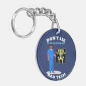 Grappige RAD Tech Custom Radiology Specialty Sleutelhanger (Voorkant Links)