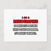 Grappige Radiograaf.. Zeer onwaarschijnlijk Briefkaart (Voorkant)