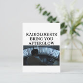 grappige radiografie briefkaart (Staand voorkant)