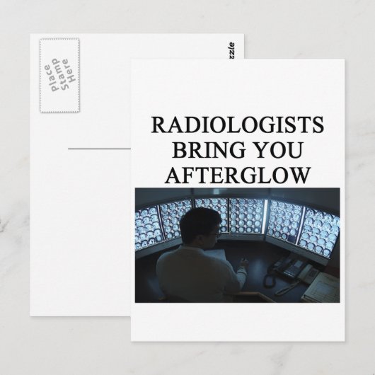grappige radiografie briefkaart (Voorkant / Achterkant)