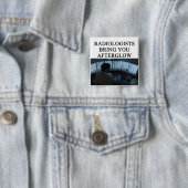 grappige radiografie vierkante button 5,1 cm (In situ)