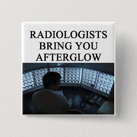 grappige radiografie vierkante button 5,1 cm (Voorkant)