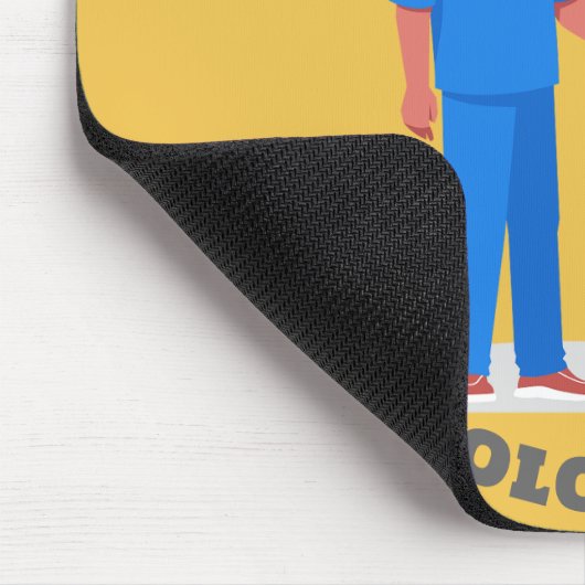 Grappige Radiologie Verpleegkundige Aangepaste Rad Muismat (Hoek)