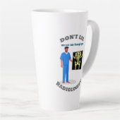 Grappige Radioloog Custom Radiology Specialty Latte Mok (Rechterhoek)